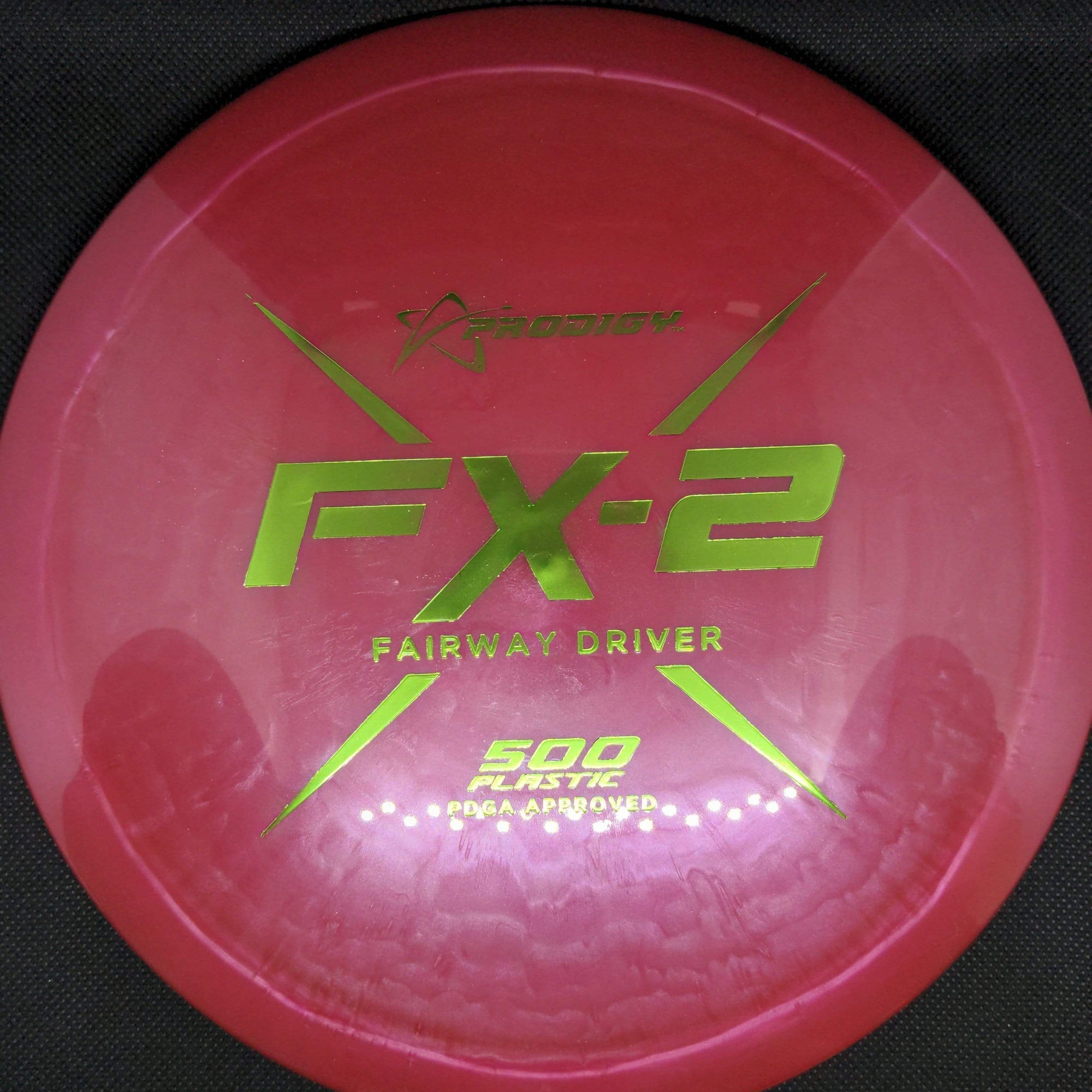 Prodigy Fairway Driver Red Lime Green Stamp 174g FX2 , 500 Plastic