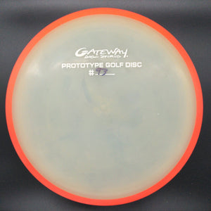 Gateway Discs Fairway Driver Red Rim Clear Plate 186g Prototype 93