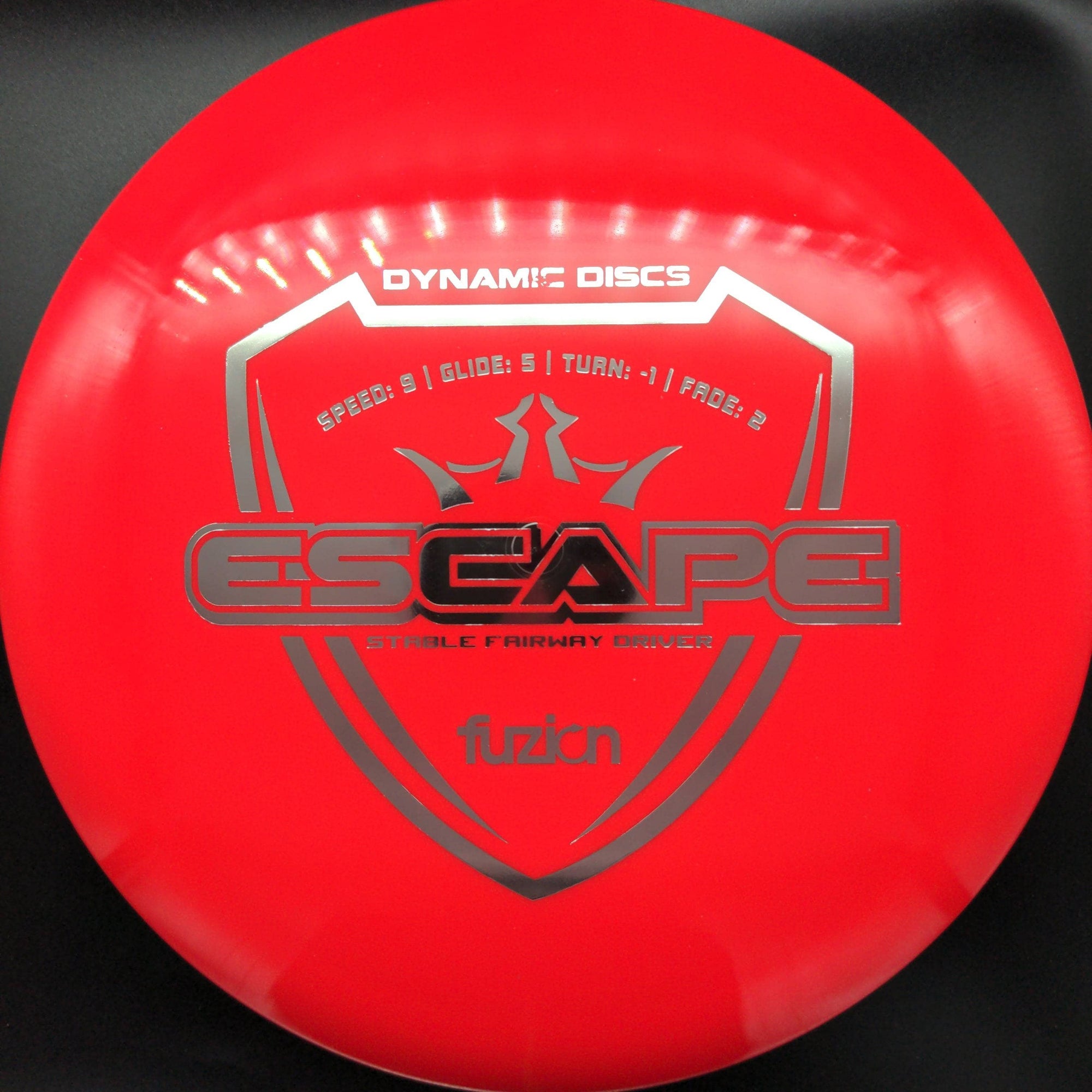 Dynamic Discs Fairway Driver Red Black Stamp 175g Escape, Fuzion