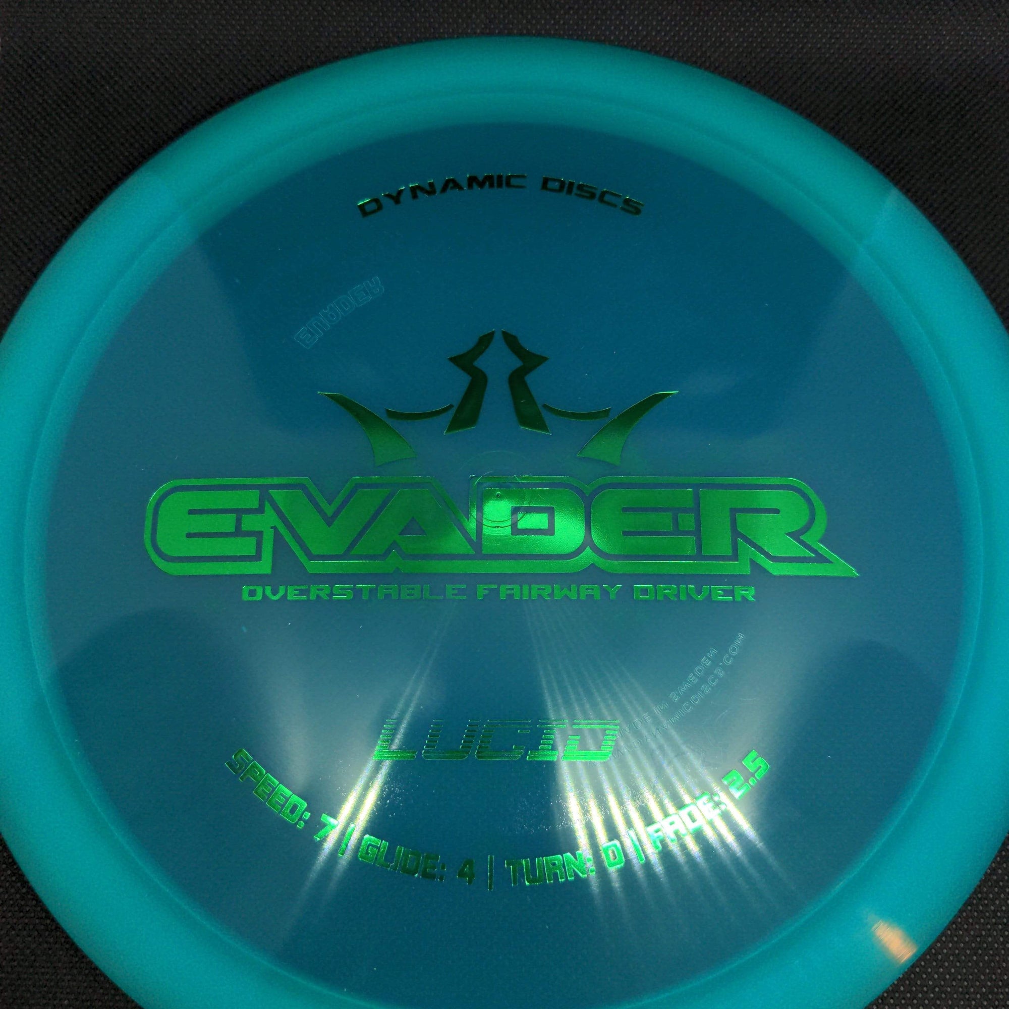 Dynamic Discs Fairway Driver Turquise Green Stamp 173g Lucid Evader