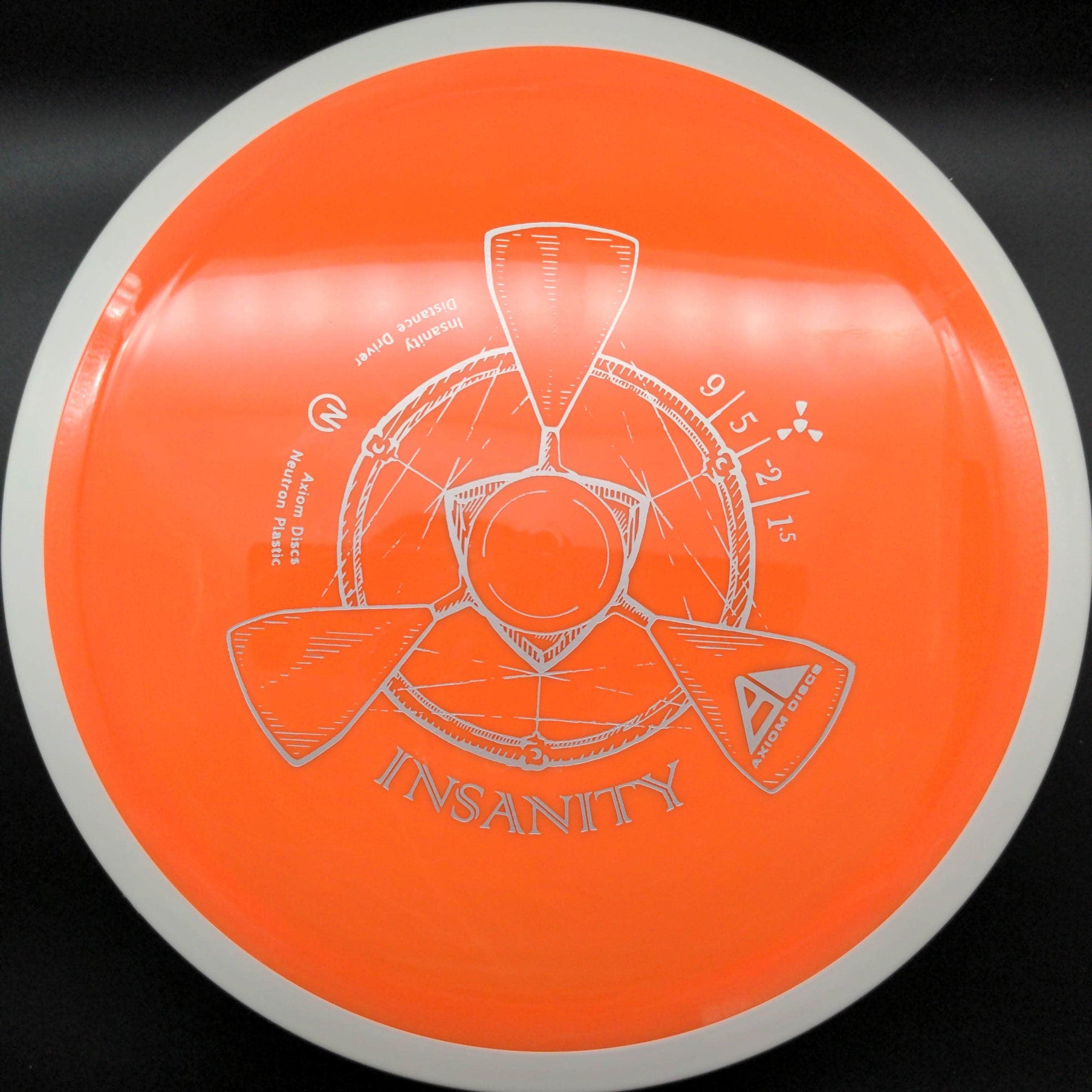 MVP Fairway Driver White Rim Orange Plate 169g Insanity, Neutron Plastic