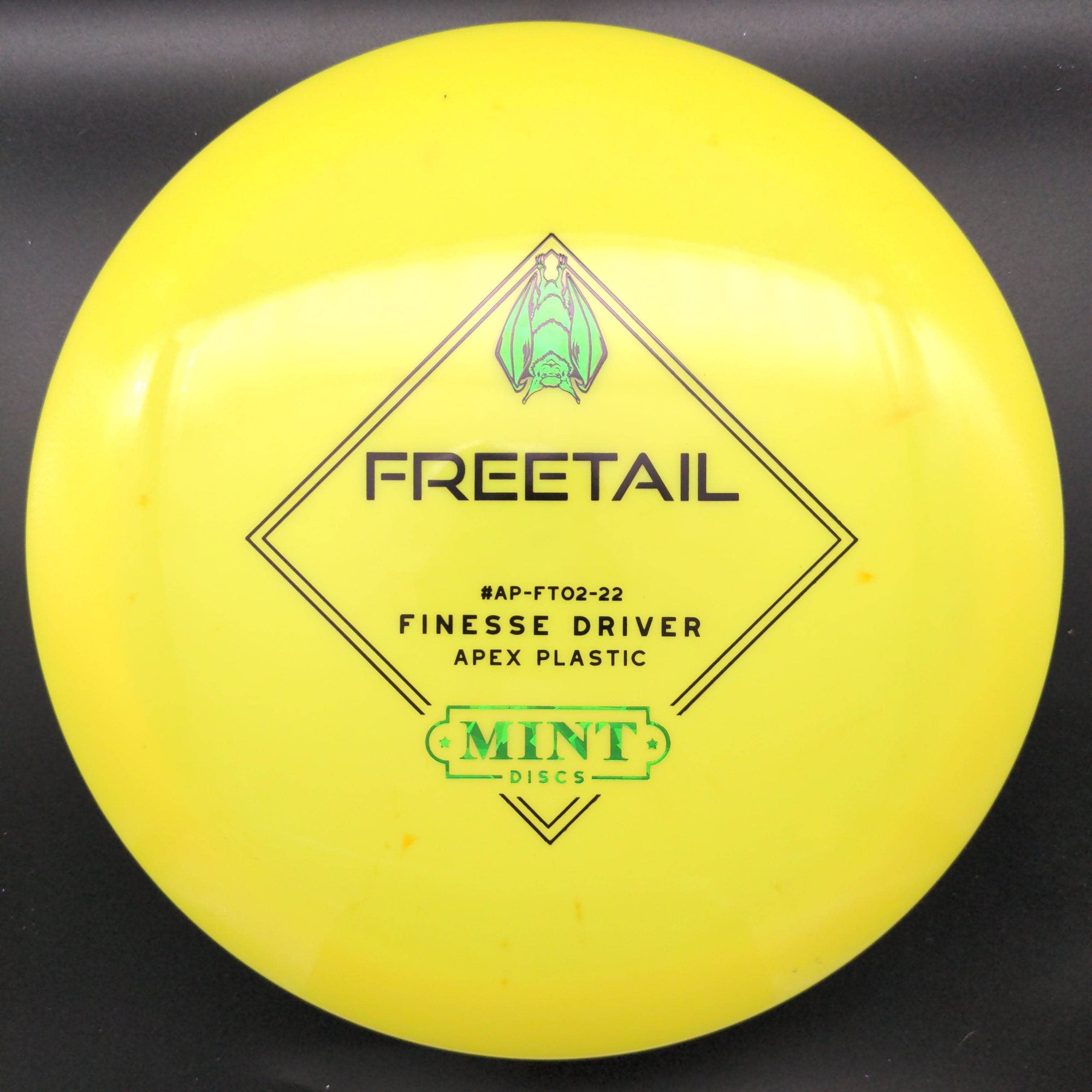 Mint Discs Fairway Driver Yellow Green Shatter Stamp 173g Freetail, Apex Plastic