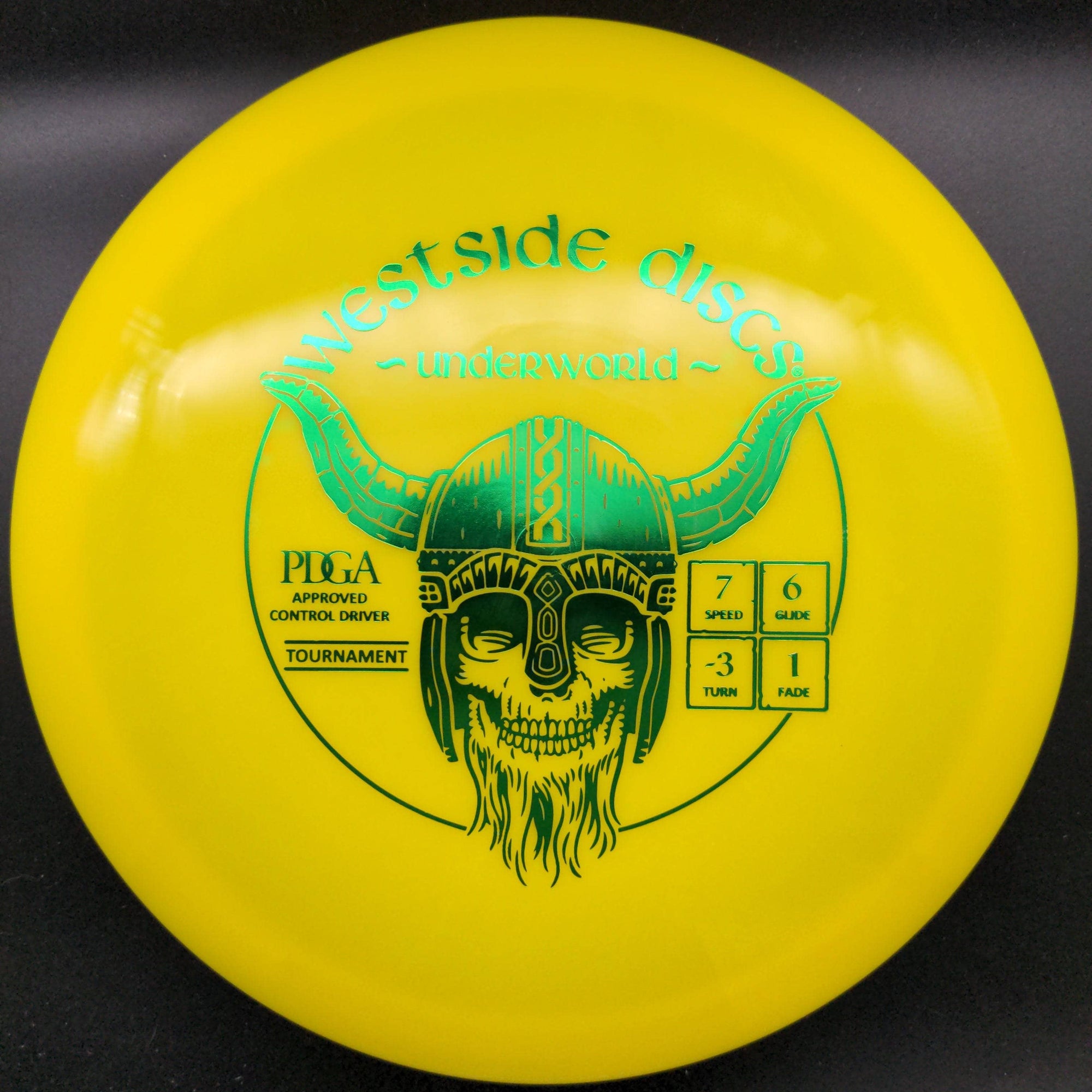 Westside Discs Fairway Driver Yellow Green Stamp 171g Underworld, Tournament