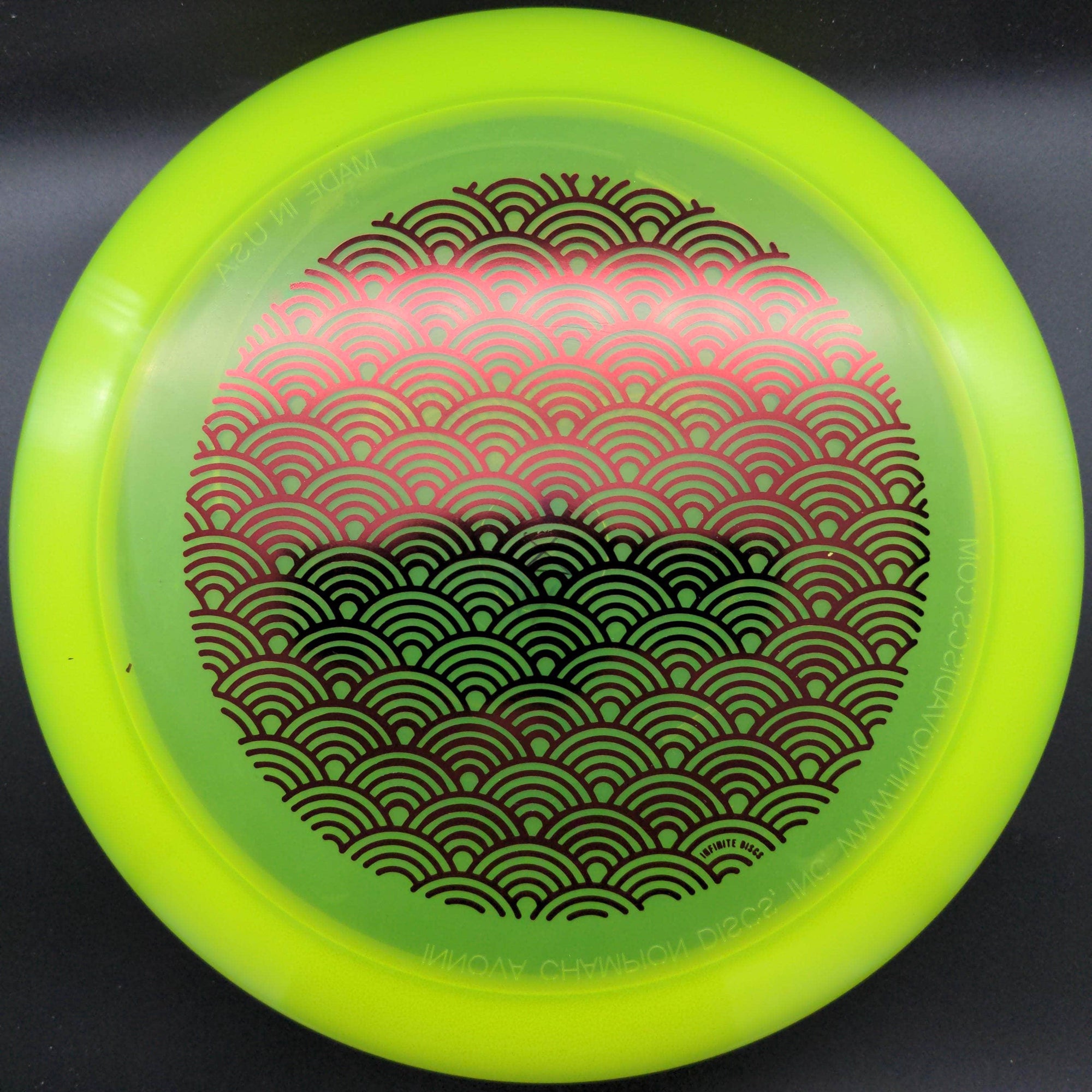 Infinite Discs Fairway Driver Yellow Red Stamp 172g X-Out Dynasty, C-Blend