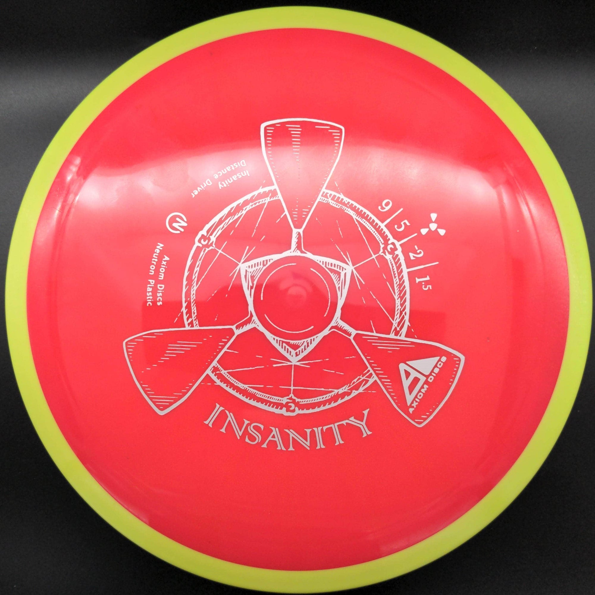 MVP Fairway Driver Yellow Rim Rid Plate 173g Insanity, Neutron Plastic