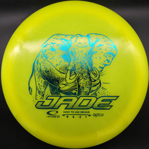 Latitude 64 Fairway Driver Yellow Teal Stamp 159g Jade, Opto Plastic