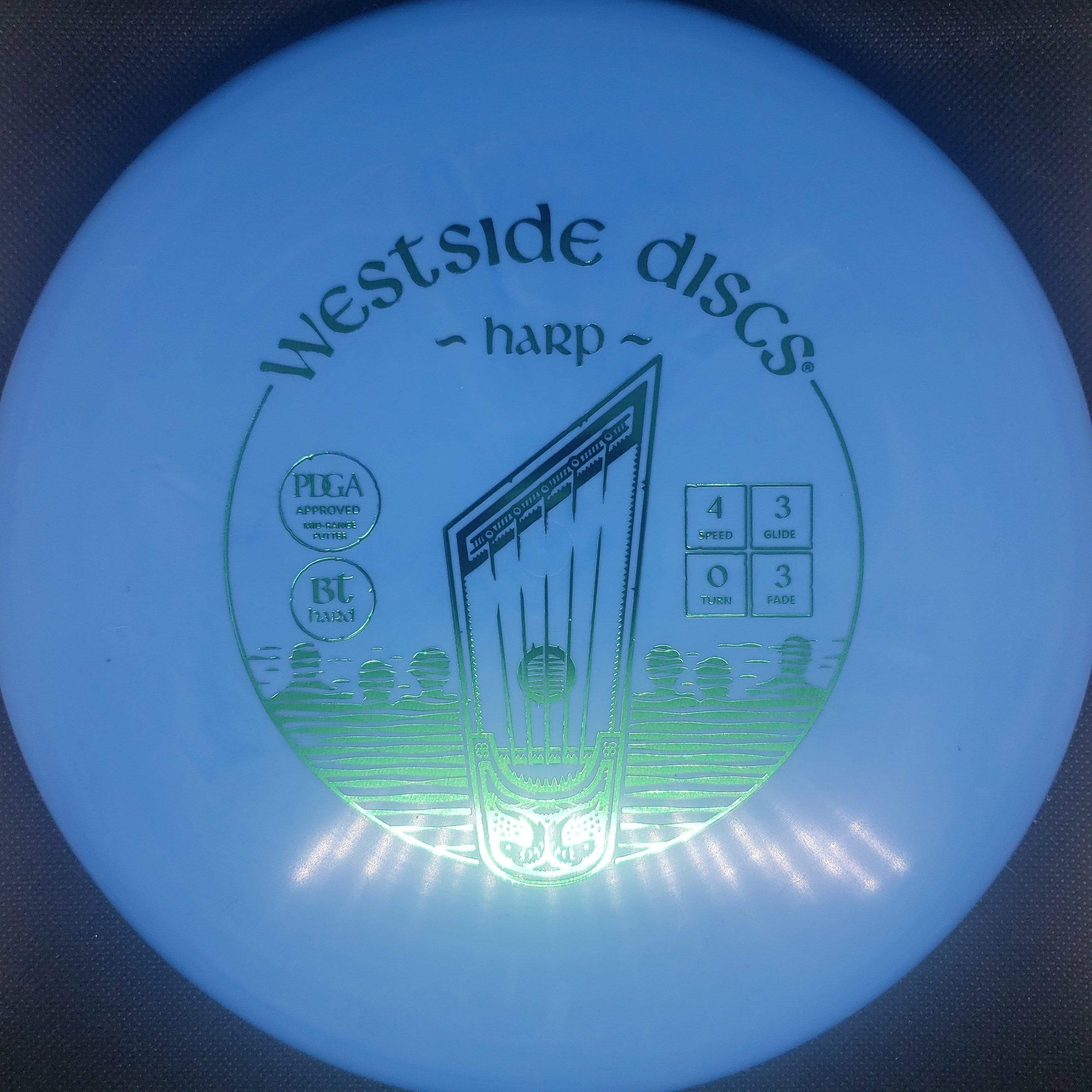 Westside Discs Mid Range Blue Green Stamp 174g BT Hard Harp