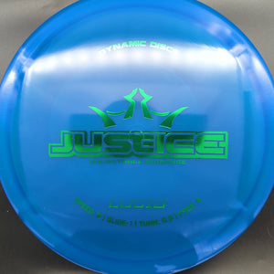 Dynamic Discs Mid Range Blue Green Stamp 174g Justice, Lucid