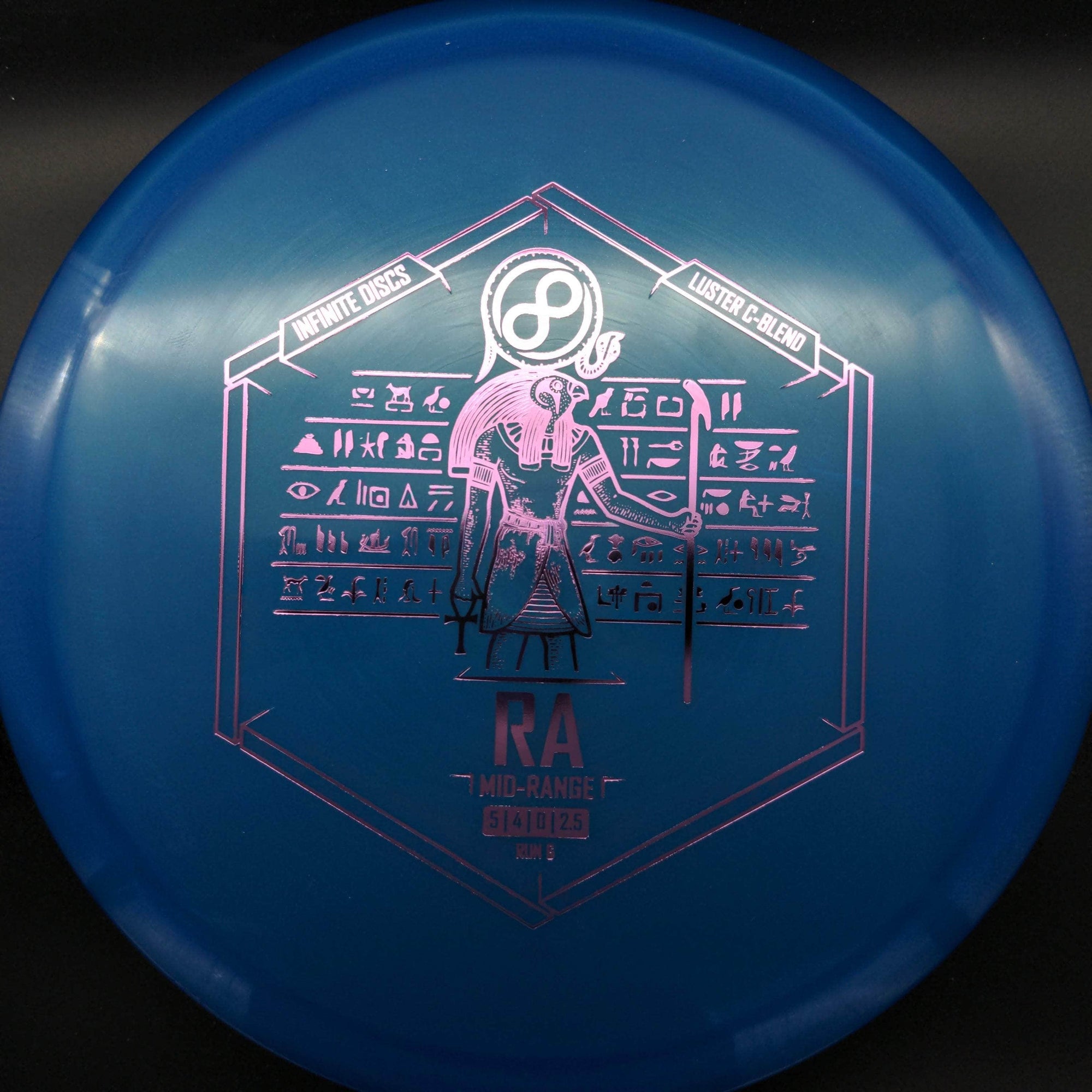 Infinite Discs Mid Range Blue Pink Stamp 180g RA, Luster C-Blend