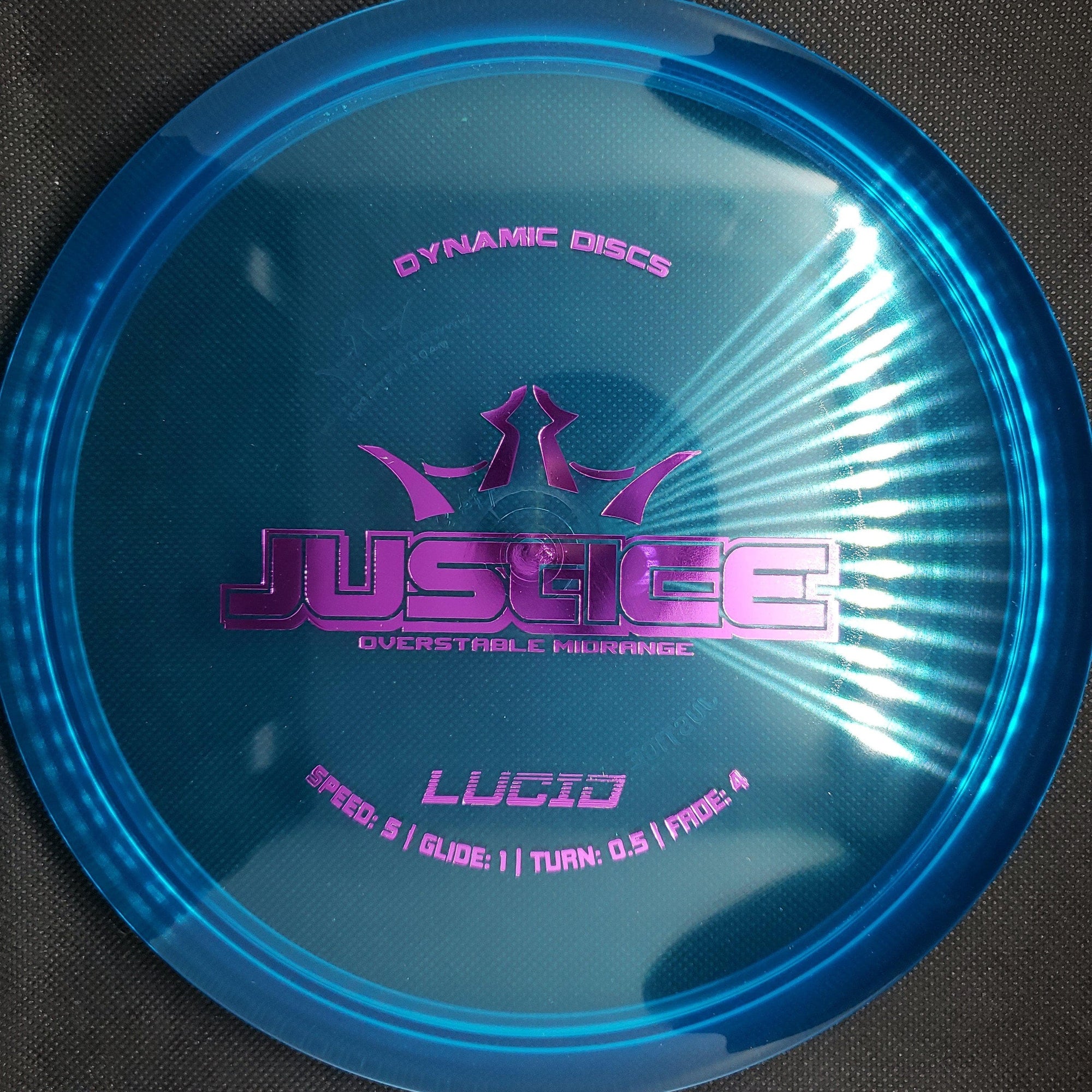 Dynamic Discs Mid Range Blue Purple Stamp 176g Lucid Justice