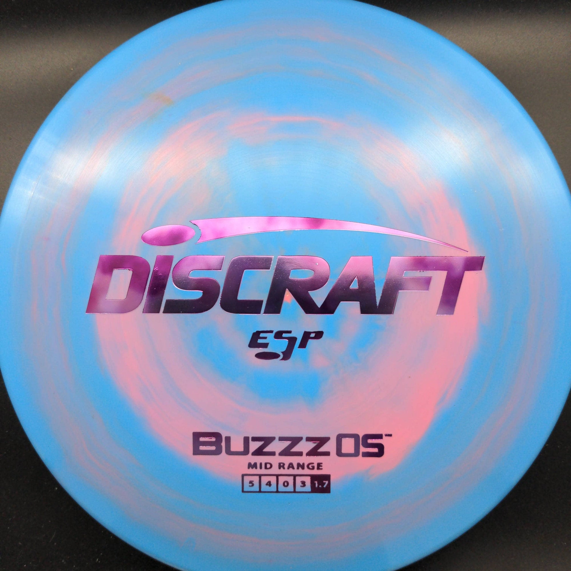 Discraft Mid Range Blue/Purple Swirl Purple Stamp 177g Buzzz OS, ESP