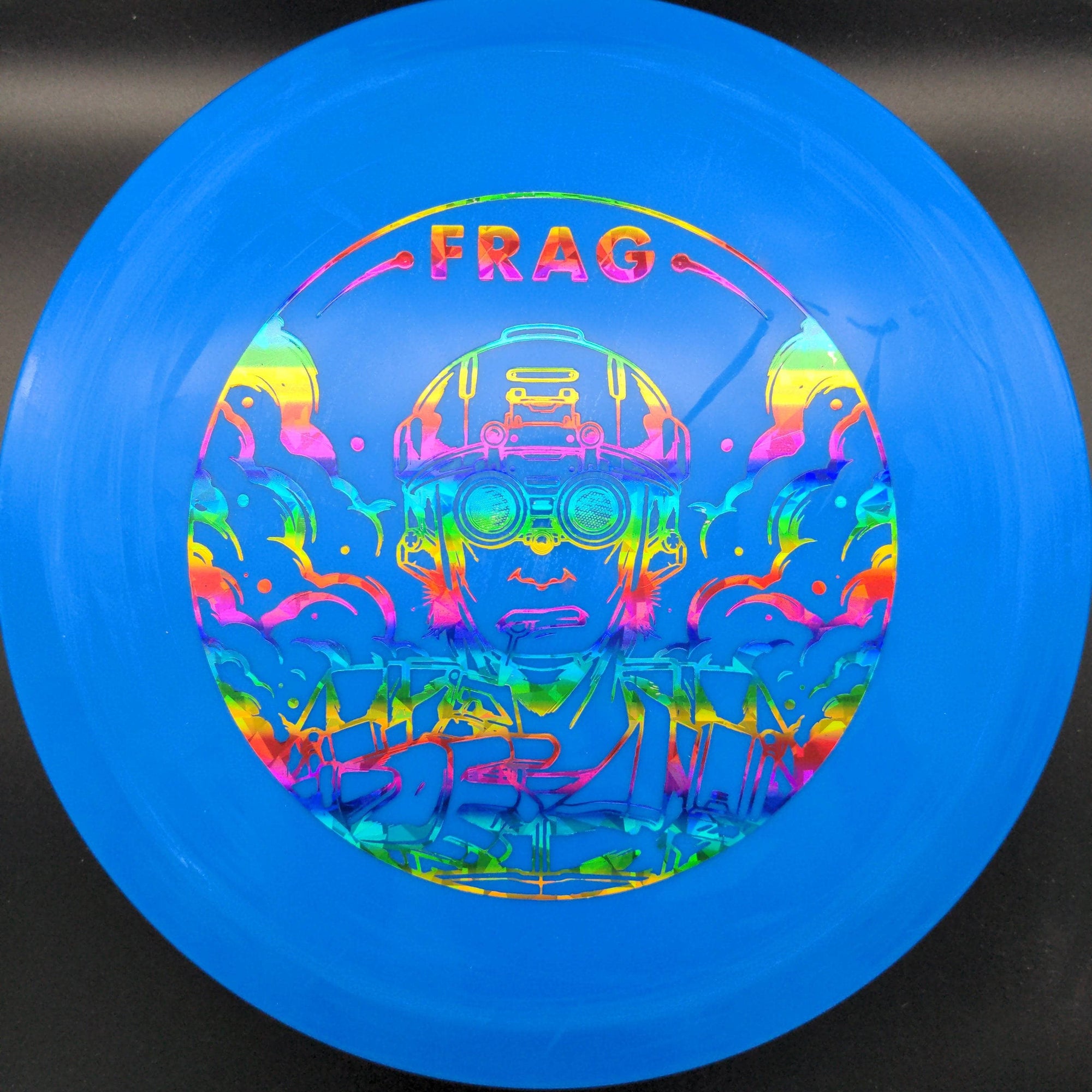 Doomsday Discs Mid Range Blue Rainbow Shatter Stamp 173g 3 Frag, C-4 Plastic