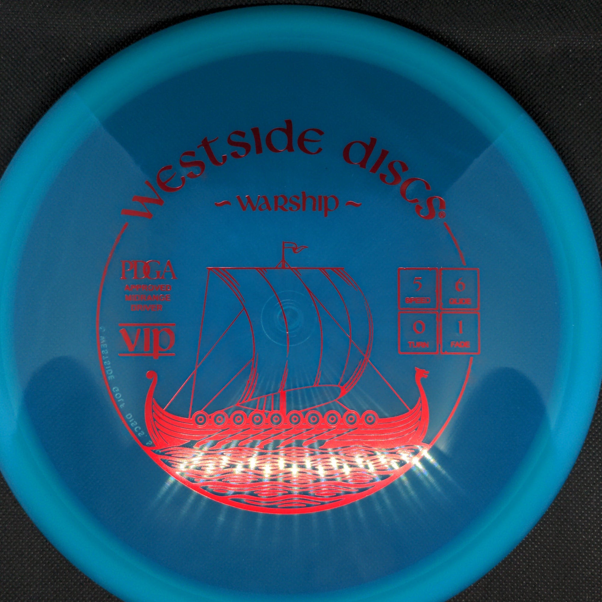 Westside Discs Mid Range Blue Red Stamp 175g VIP Warship