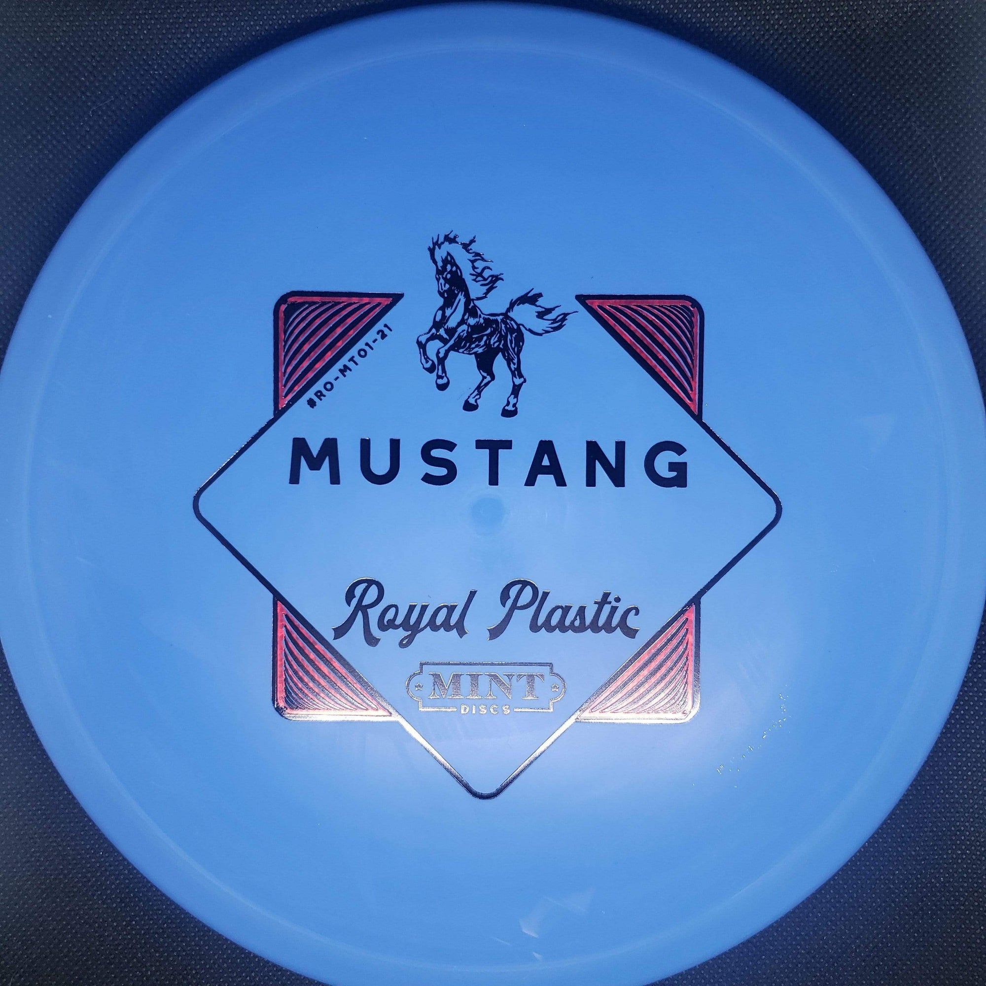 Mint Discs Mid Range Blue Red Stamp 176g Mustang - Royal Plastic
