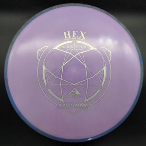 MVP Mid Range Blue/Red Swirl Rim Purple Plate 177g Hex, Fission Plastic,