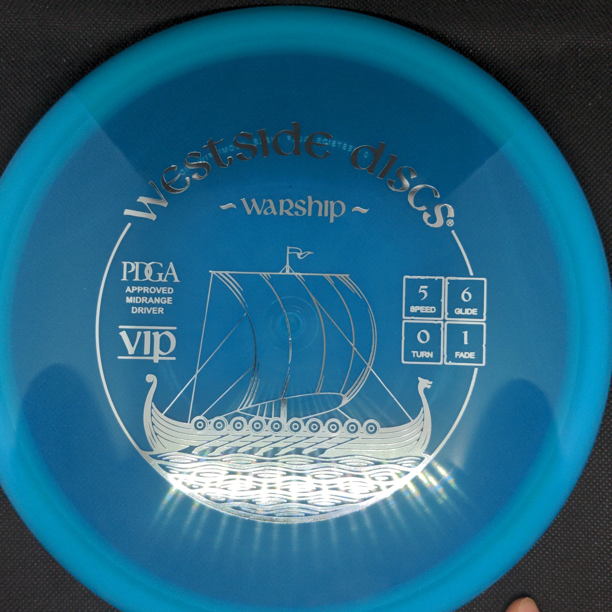 Westside Discs Mid Range Blue Silver Stamp 178g VIP Warship