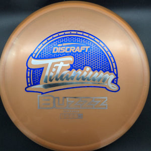 Discraft Mid Range Brown Dark Blue Stamp 177+g Buzzz, Titanium Line