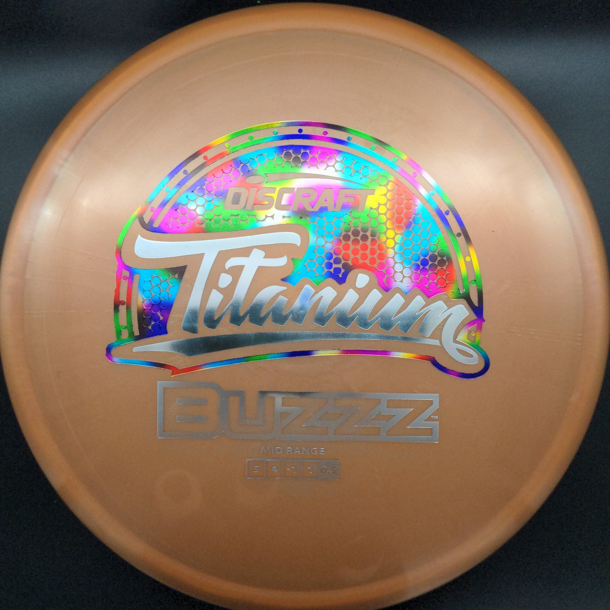 Discraft Mid Range Brown Jellybean Stamp 177+g Buzzz, Titanium Line