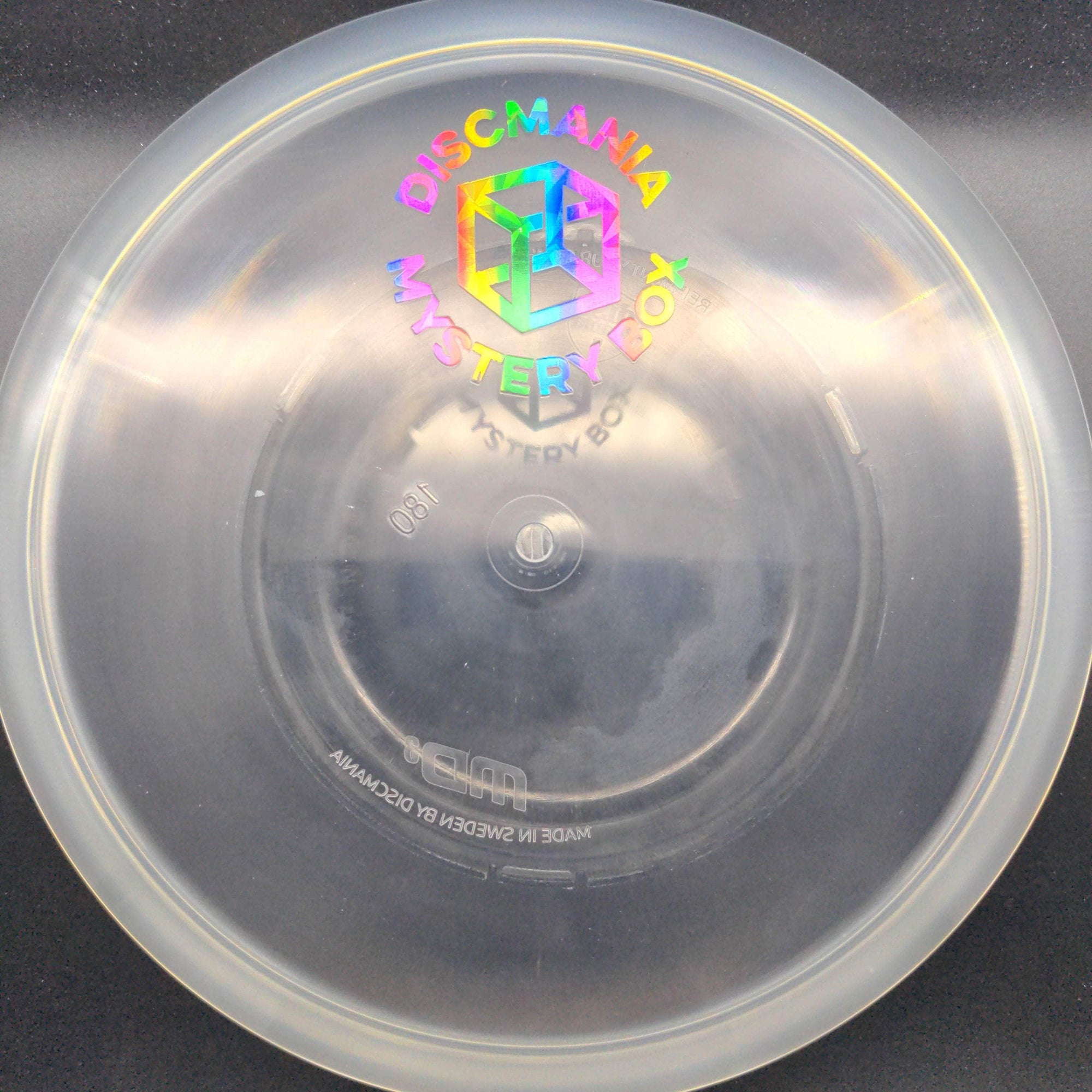 Discmania Mid Range Clear Rainbow Shatter Stamp 180g MD3, C-Line, Mystery Box Edition