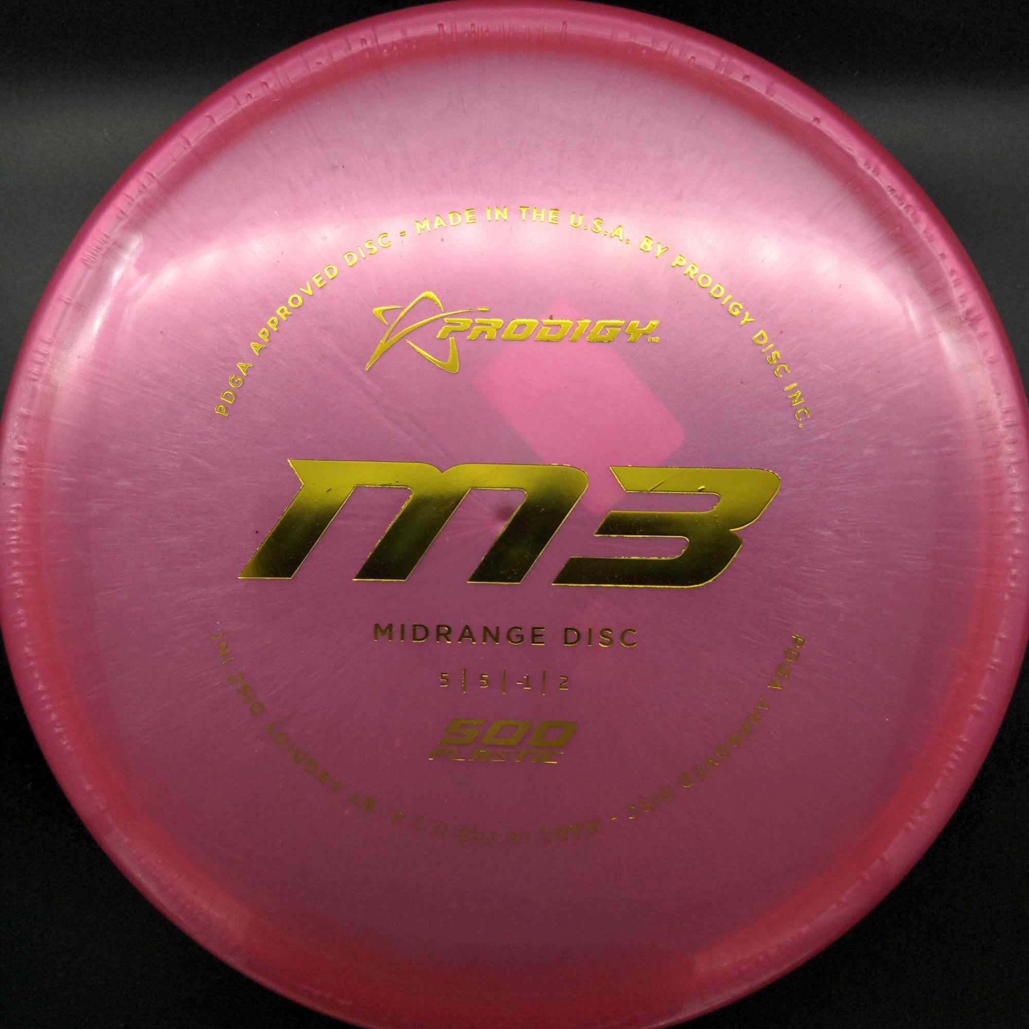 Prodigy Mid Range Dark Pink Yellow Stamp 180g M3 500 Plastic