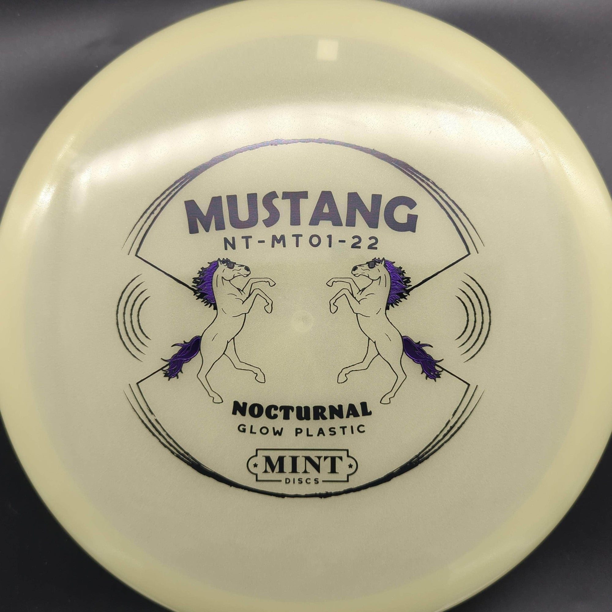 Mint Discs Mid Range Glow Purple Stamp 177g 2 Mustang - Nocturnal Plastic
