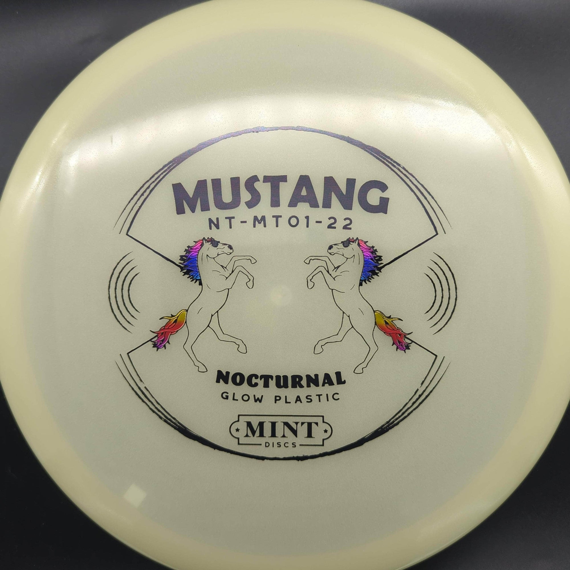 Mint Discs Mid Range Glow Rainbow Stamp 177g 3 Mustang - Nocturnal Plastic
