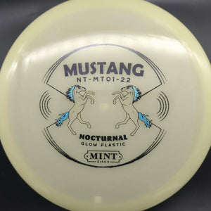 Mint Discs Mid Range Glow Teal Stamp 177g  3 Mustang - Nocturnal Plastic