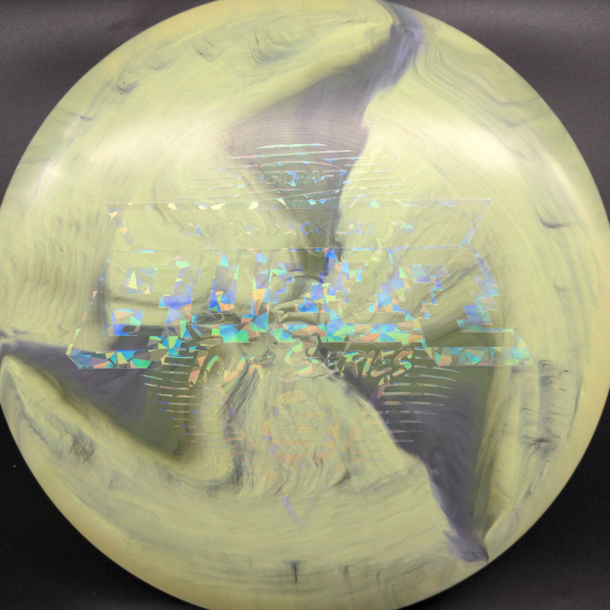 Discraft Mid Range Green/Gray Ghost Shatter Stamp 177g+ Buzzz, ESP Swirl, Chris Dickerson, Tour Series, 2022