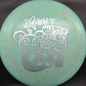 Infinite Discs Mid Range Green Silver Stamp 180g X Out Anubis, Splatter S-Blend Plastic