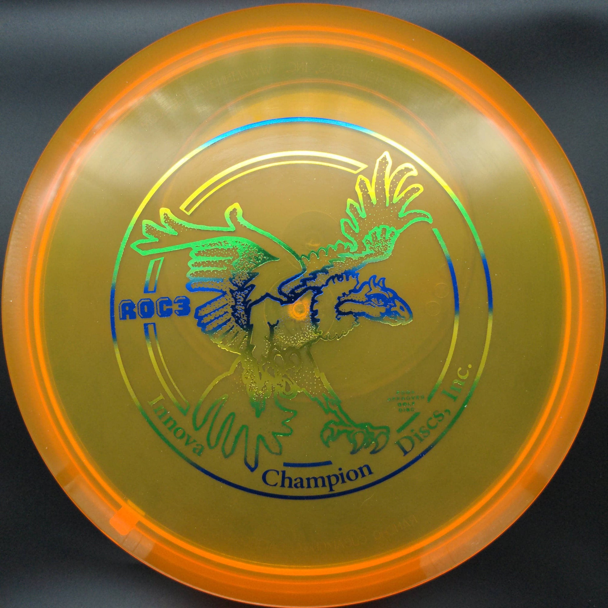 Innova Mid Range Orange Green/Blue/Yellow Stamp 177g Champion Big Bird Roc3 (First Run)