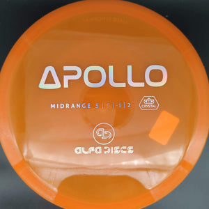 Alfa Discs Mid Range Orange Holo Silver Stamp 175g (Stamp dropout) Apollo, Crystal Plastic
