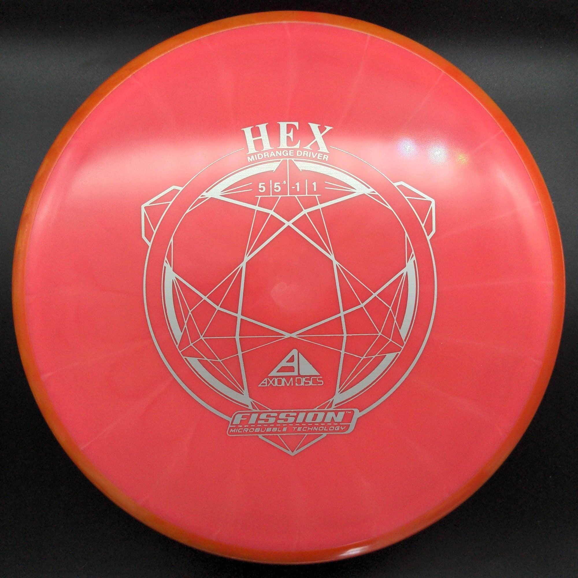 MVP Mid Range Orange Rim Red Plate 177g Hex, Fission Plastic,