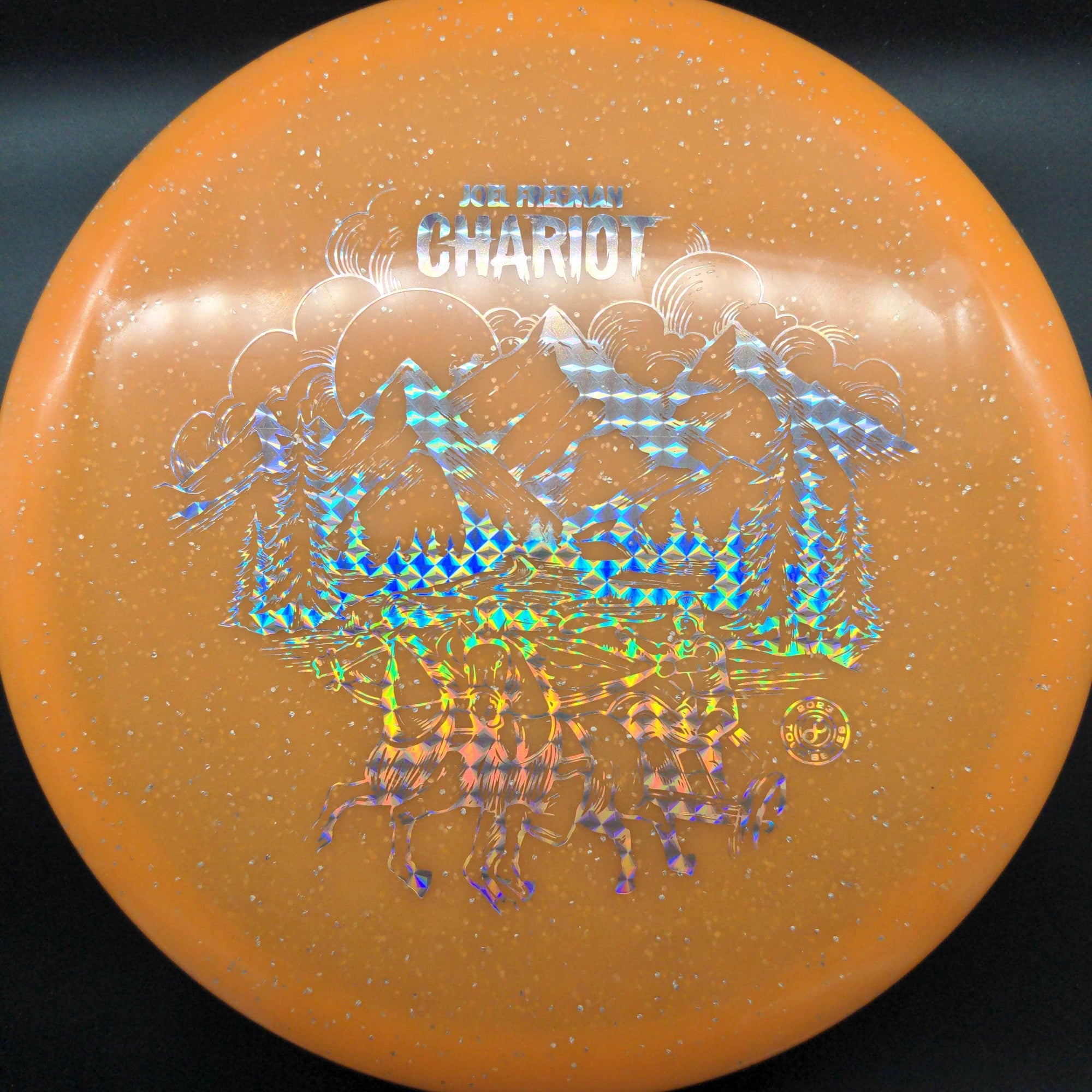 Infinite Discs Mid Range Orange Silver Stamp 180g Chariot, C-Blend Glow, Joel Freeman Tour Series