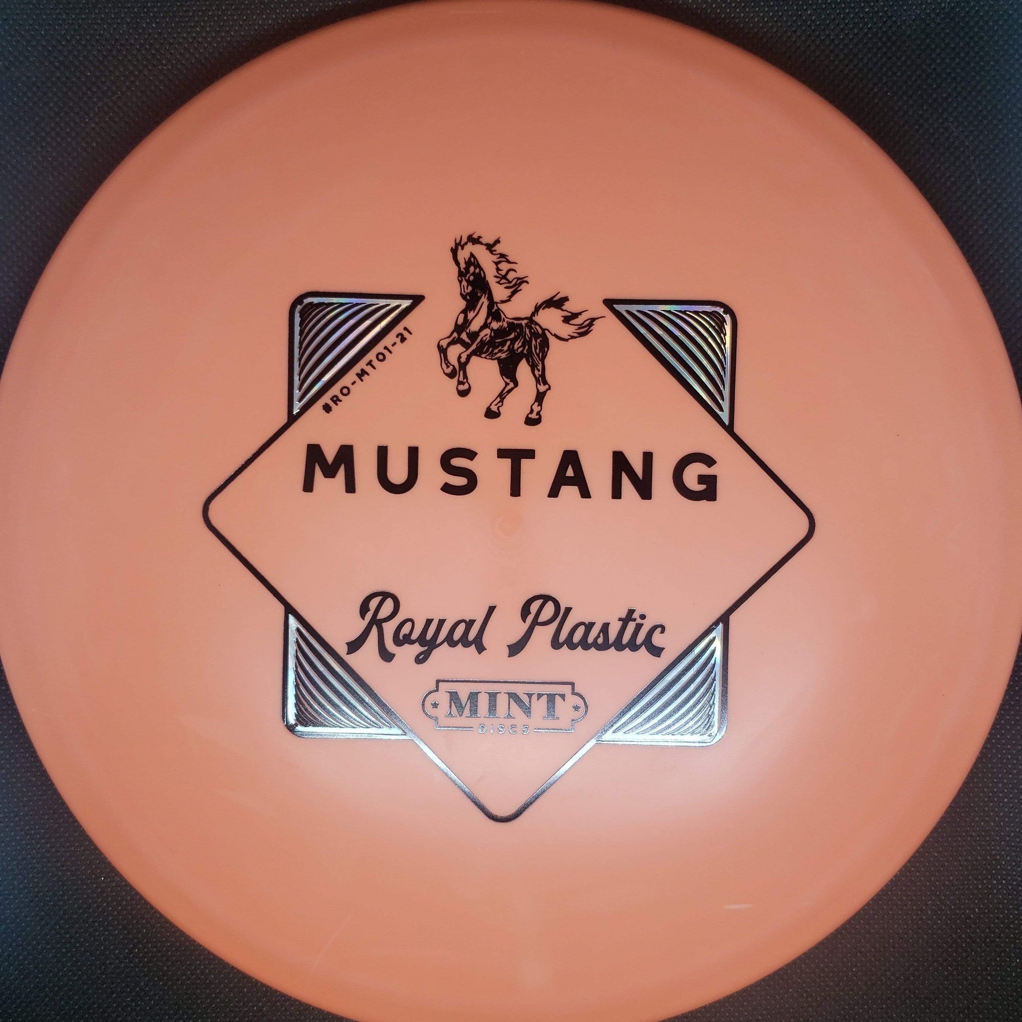Mint Discs Mid Range Orange Silver Stamp 177g Mustang - Royal Plastic