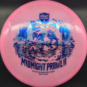 Discmania Mid Range Pink Blue Camp 174g Midnight Prowl 2, Meta Origin, Kyle Kline