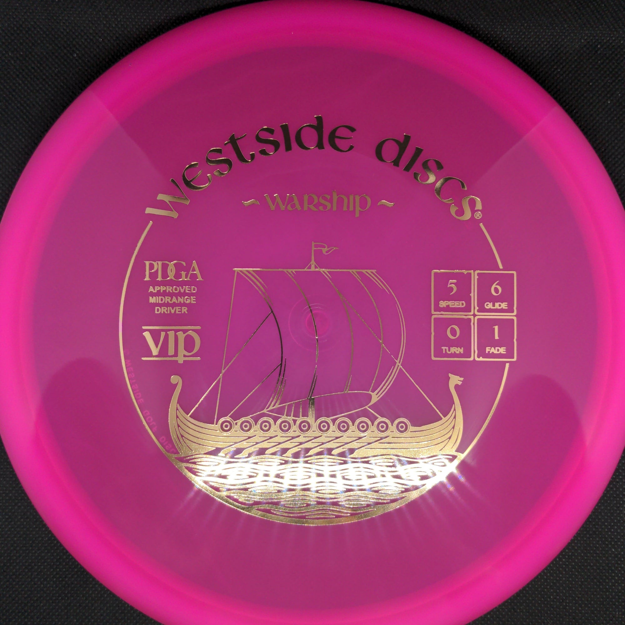 Westside Discs Mid Range Pink Gold Stamp 177g VIP Warship