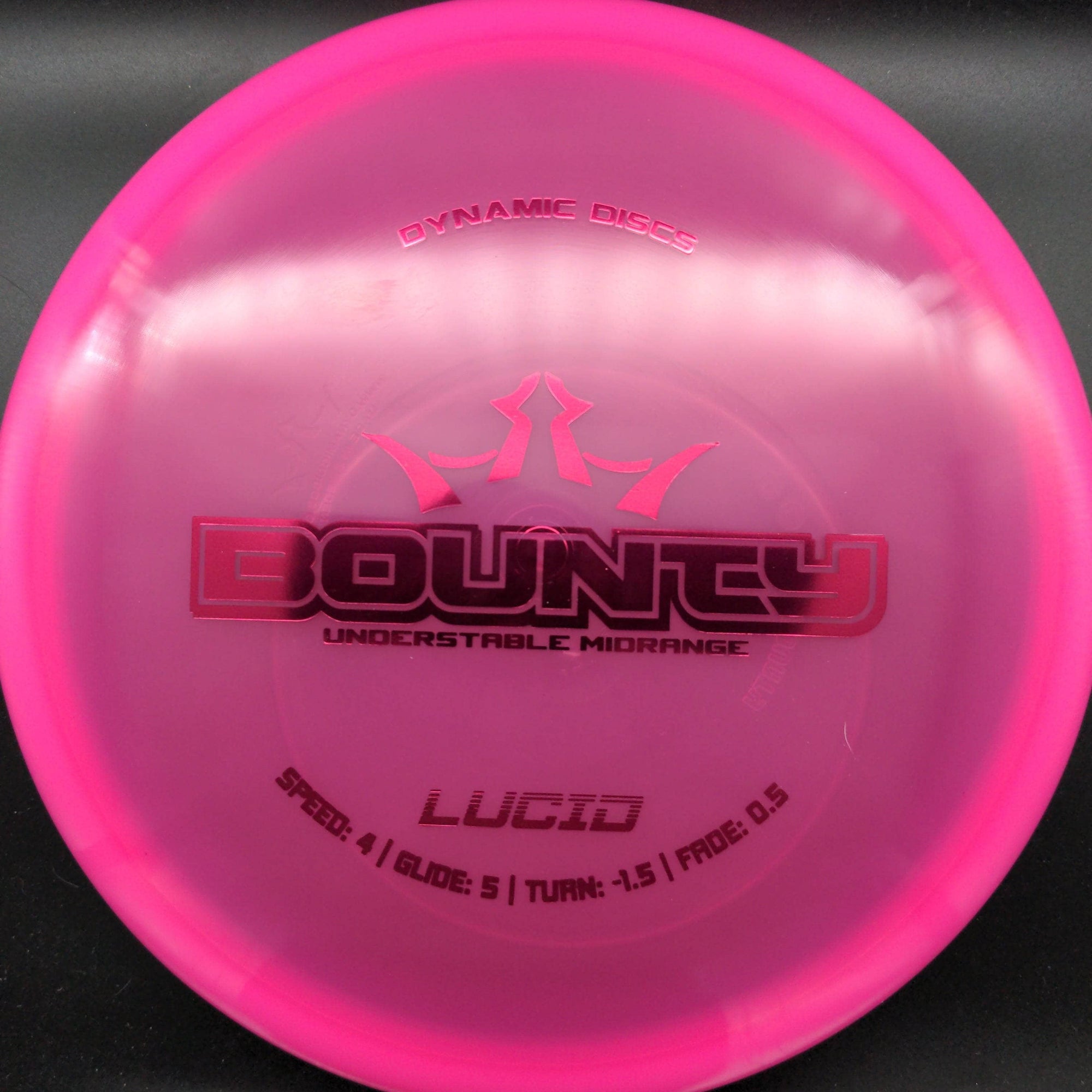 Dynamic Discs Mid Range Pink Pink Stamp 179g Bounty, Lucid