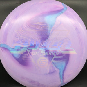 Discraft Mid Range Purple/Blue Ghost Stamp 177g+ Buzzz, ESP Swirl, Chris Dickerson, Tour Series, 2022