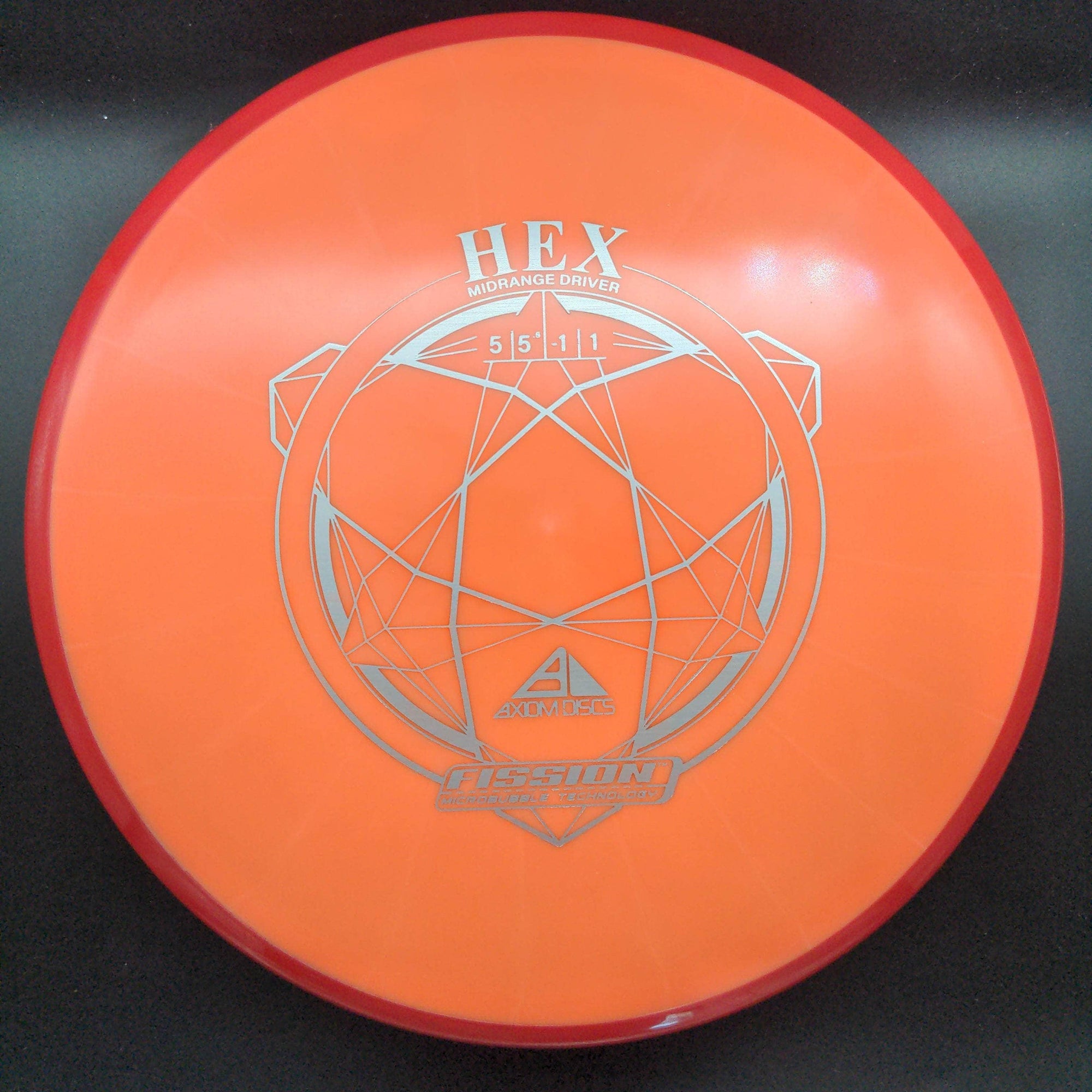 MVP Mid Range Red Rim Orange Plate 178g Hex, Fission Plastic,