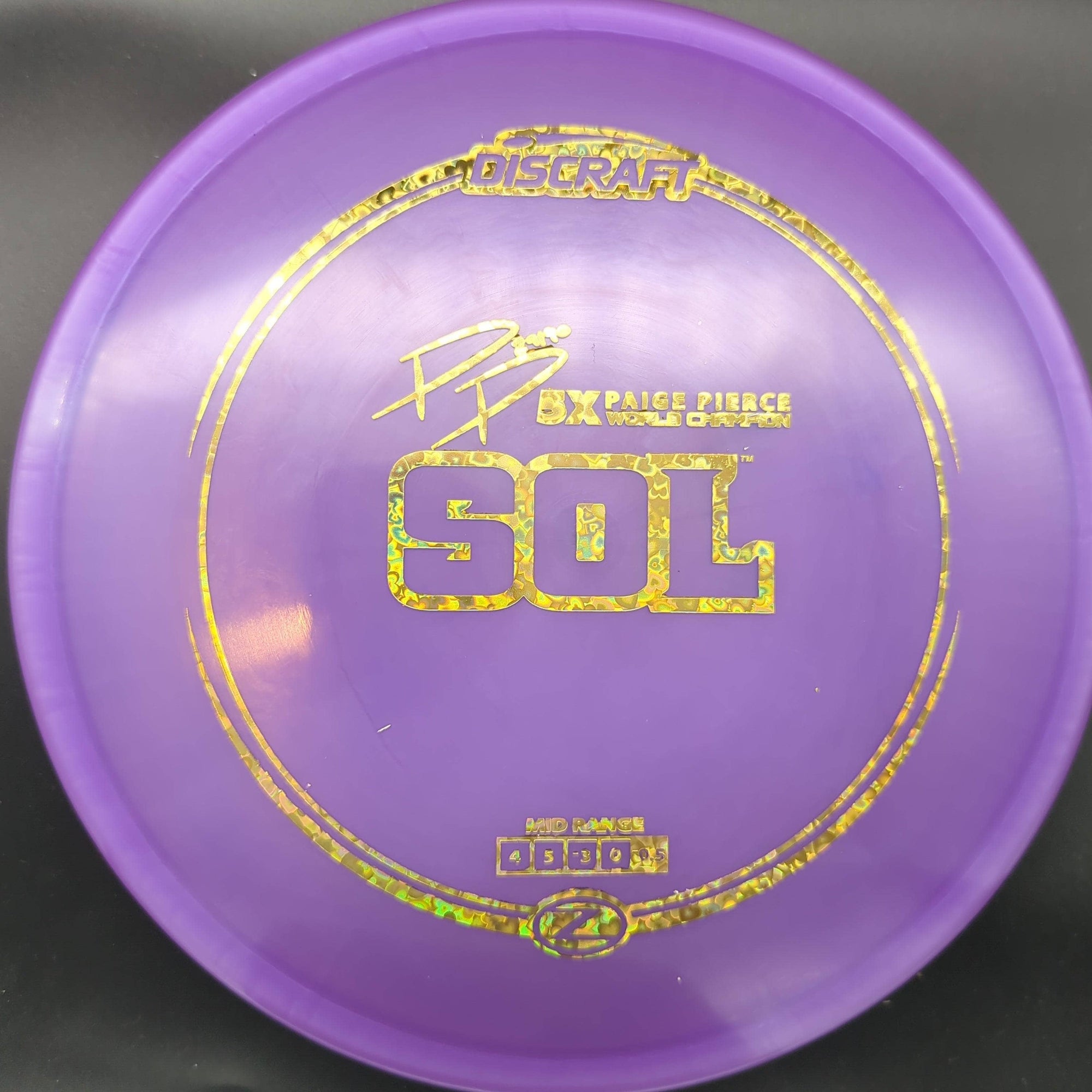 Discraft Mid Range Sol, Z Line, Paige Pierce