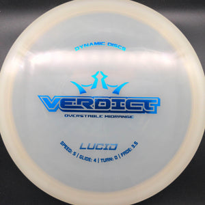 Dynamic Discs Mid Range Verdict, Lucid Plastic