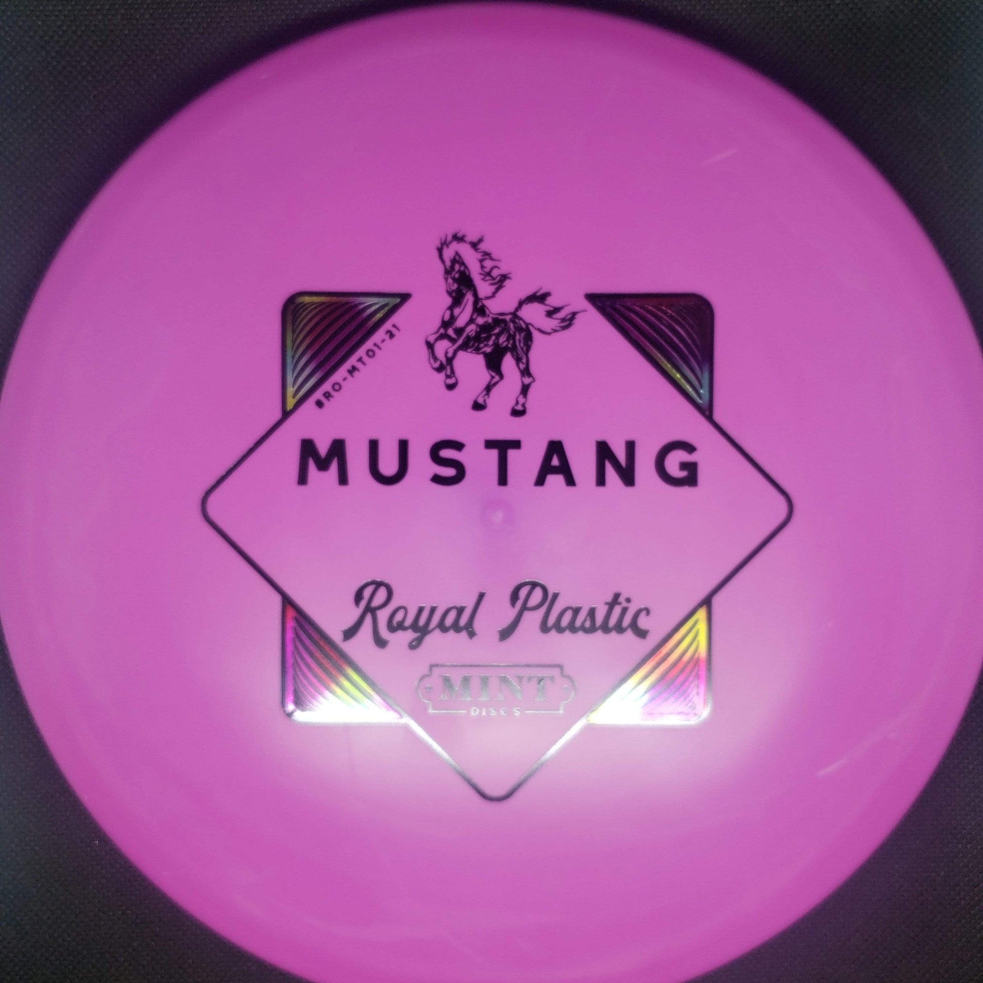 Mint Discs Mid Range Violet Rainbow Stamp 176g Mustang - Royal Plastic