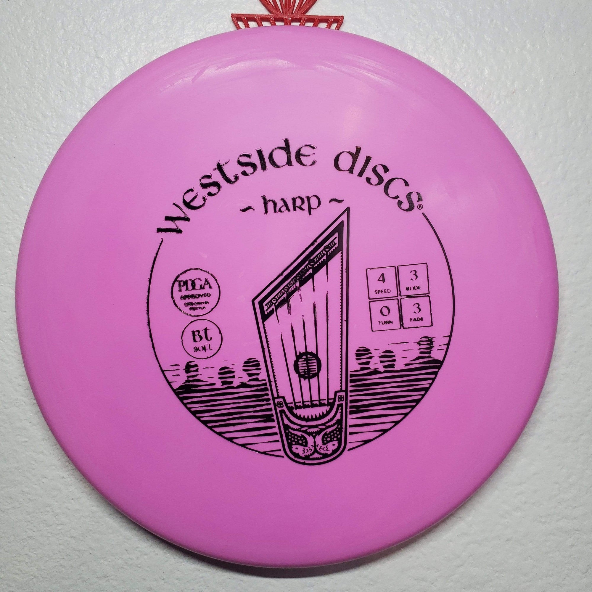Westside Discs Mid Range Red Green Stamp 174g Westside Discs BT Soft Harp