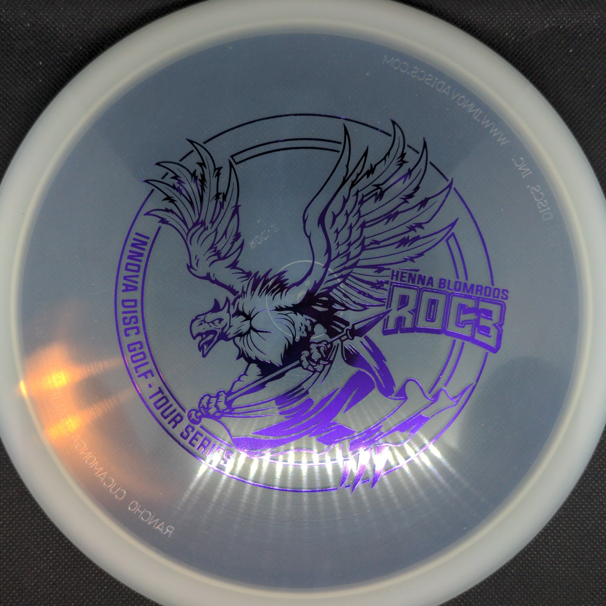 Innova Mid Range White Purple Stamp 180g Henna Blomroos ROC3, 2021 Tour Series