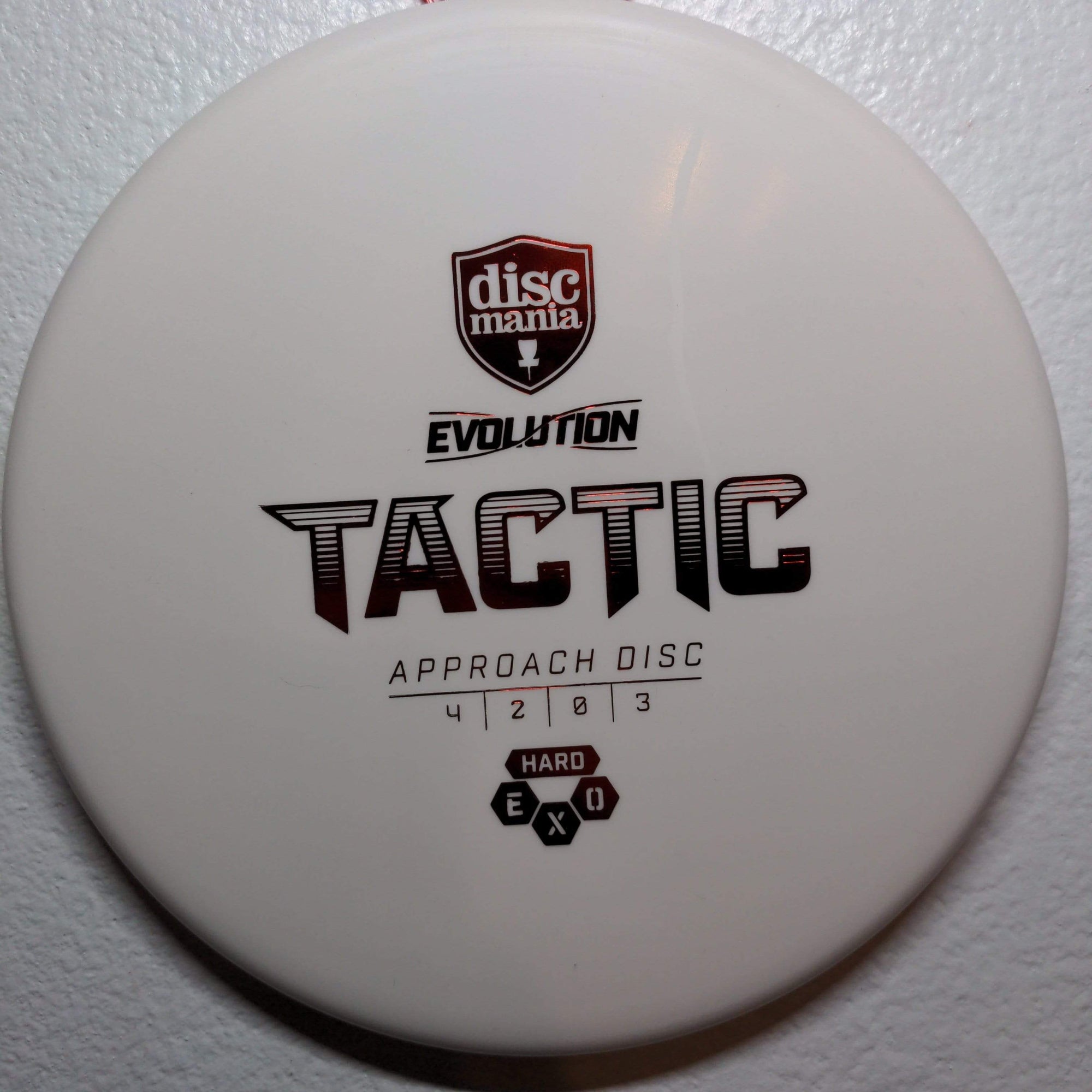 Discmania Mid Range White Red Foil Stamp 174g Hard Exo Tactic