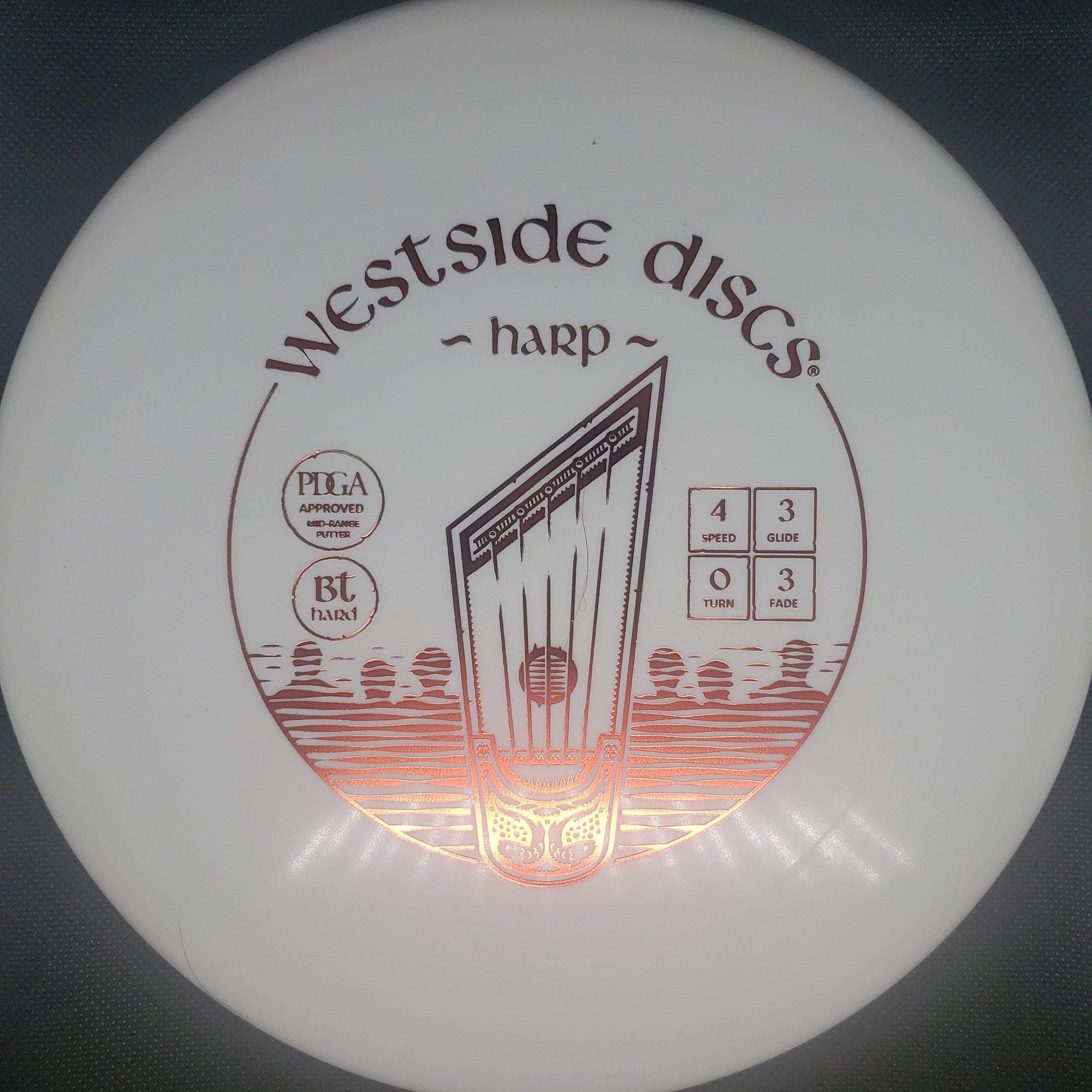 Westside Discs Mid Range White Red Stamp 175g BT Hard Harp