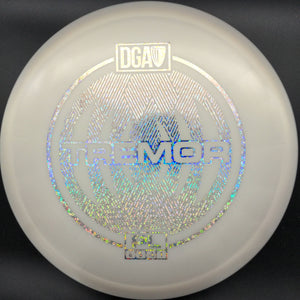 DGA Mid Range White Silver Glitter Stamp 175g Tremor, Pro Line Plastic