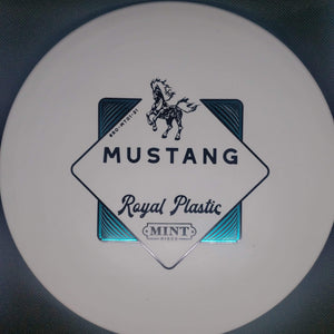 Mint Discs Mid Range White Turquise Stamp 176g Mustang - Royal Plastic