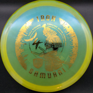 Discmania Mid Range Yellow Gold Stamp 175g Iron Samurai 4, Eagle McMahon, Signature Series, Chroma C-line MD3