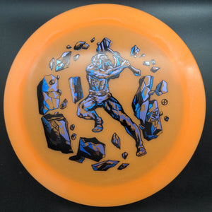 Infinite Discs Orange Lavender/Blue Stamp 175g Slab, C-Blend Glow